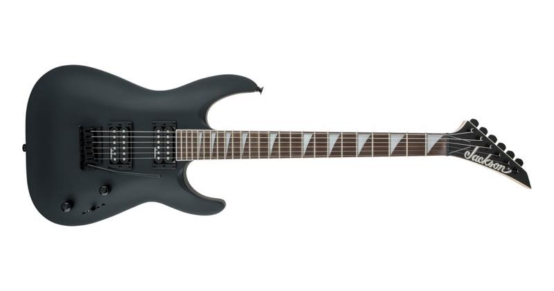 Jackson JS22 DKA Dinky in Satin Black, front view